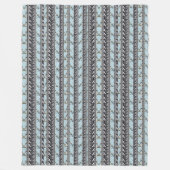 Polaire Couverture multi de rayure d'orchidée de pavots (Devant)