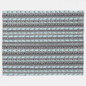 Polaire Couverture multi de rayure d'orchidée de pavots (Devant (Horizontal))