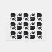 Polaire Couverture néerlandaise noire et blanche d'ouatine (Devant (Horizontal))