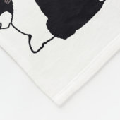 Polaire Couverture néerlandaise noire et blanche d'ouatine (Coin)