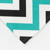 Polaire Couverture noire de monogramme de Chevron de (Coin)