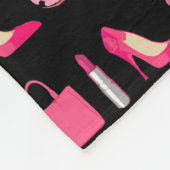 Polaire Couverture noire d'ouatine de choses Girly (Coin)