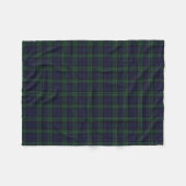 Polaire Couverture noire d'ouatine de plaid de montre (Devant (Horizontal))