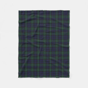 Polaire Couverture noire d'ouatine de plaid de montre