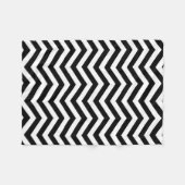 Polaire Couverture noire et blanche de Chevron (Devant (Horizontal))