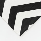 Polaire Couverture noire et blanche de Chevron (Coin)