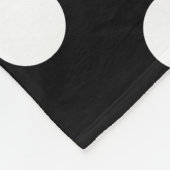 Polaire Couverture noire et blanche de point de polka (Coin)