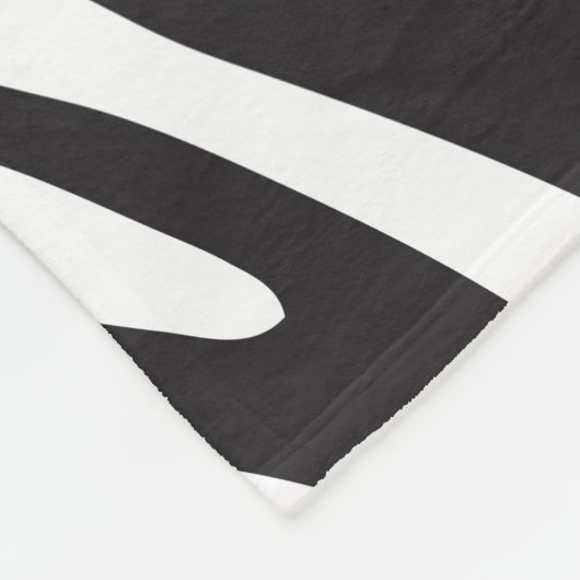 Polaire Couverture noire et blanche d'ouatine d'impression (Coin)