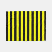 Polaire Couverture noire et jaune d'ouatine de motif de (Devant (Horizontal))