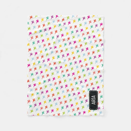 Polaire Couverture nommée faite sur commande de bébé (Devant)