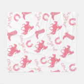 Polaire Couverture Occidentale rose - Personnalisée (Devant (Horizontal))