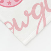 Polaire Couverture Occidentale rose - Personnalisée (Coin)