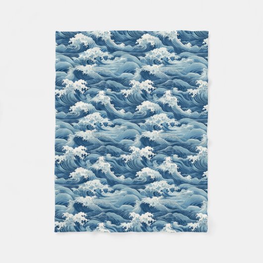 Polaire Couverture Ocean Waves (Devant)