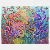 Polaire Couverture Octopi Fleece (Devant (Horizontal))