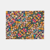 Polaire Couverture œufs de Pâques colorés ADOM (Devant (Horizontal))