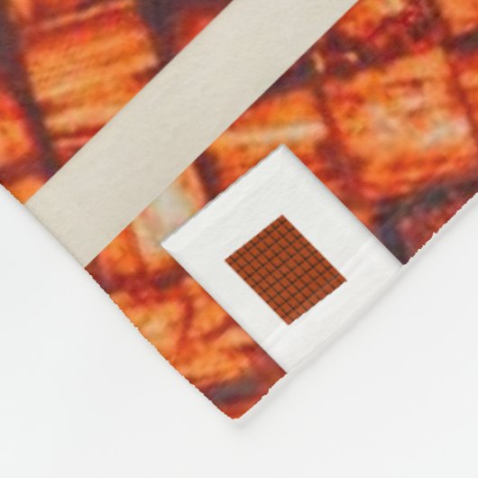 Polaire Couverture orange brûlée (Coin)