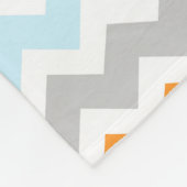 Polaire Couverture orange rose de monogramme de motif de (Coin)