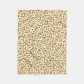Polaire Couverture Ornée ADOM Beige Doux (Devant)