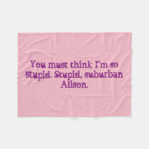 Polaire Couverture orpheline noire de citation d'Alison
