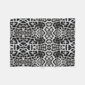 Polaire Couverture Panthère Noir et Blanc (Devant (Horizontal))