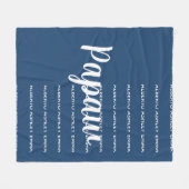 Polaire Couverture Papaw, Cadeau Papaw pour couverture de (Devant (Horizontal))