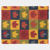 Polaire Couverture Patchwork d'Automne dans le Style aux F (Devant (Horizontal))