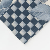 Polaire Couverture patchwork en crêpe bleu marine et crème (Coin)