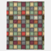 Polaire Couverture Pelucheuse Patchwork Géométrique (Devant)