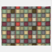 Polaire Couverture Pelucheuse Patchwork Géométrique (Devant (Horizontal))