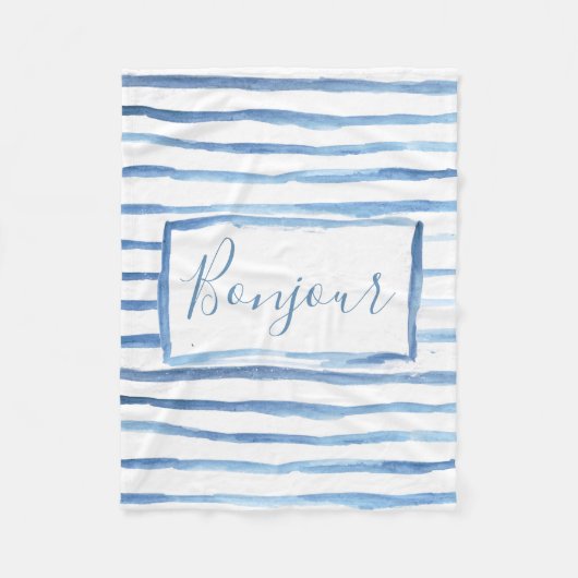 Polaire Couverture personnalisable peinte de rayures (Devant)