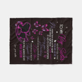 Polaire Couverture Personnalisée À Ma Soeur Couverture Fle (Devant (Horizontal))