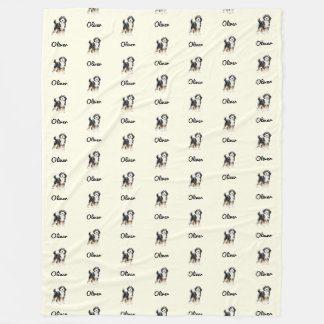 Polaire Couverture personnalisée avec nom et motif Bernedo