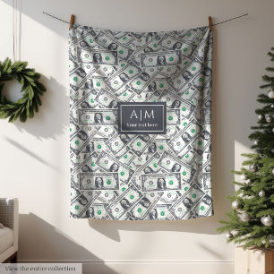 Polaire Couverture personnalisée avec un motif drôle de bi