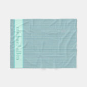 Polaire Couverture personnalisée Bébé bleu-turquoise (Devant (Horizontal))