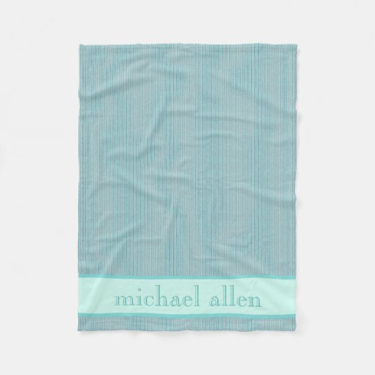 Polaire Couverture personnalisée Bébé bleu-turquoise (Devant)