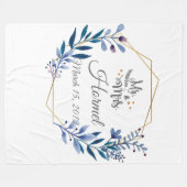 Polaire Couverture personnalisée - couverture de mariage (Devant (Horizontal))