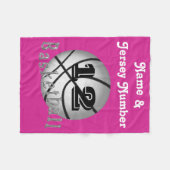 Polaire Couverture personnalisée de basket-ball d'ouatine (Devant (Horizontal))