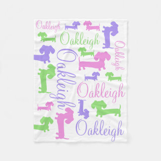 Polaire Couverture personnalisée de chien de saucisse de