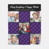 Polaire Couverture personnalisée de vacances à carreaux de (Devant)