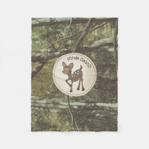 Polaire Couverture personnalisée d'ouatine de cerfs