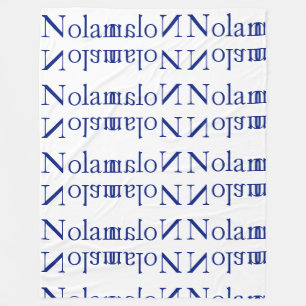 Polaire Couverture personnalisée d'ouatine de "Nolan"