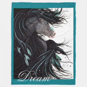 Polaire Couverture personnalisée Dream Horse par Bihrle