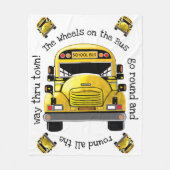 Polaire Couverture personnalisée du bus scolaire (Devant)