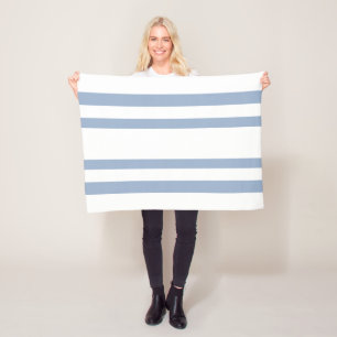Polaire Couverture personnalisée en molleton bleu et blanc