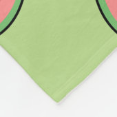 Polaire Couverture personnalisée en molleton de pastèque (Coin)