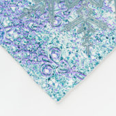 Polaire Couverture personnalisée flocon de neige gelé, 30" (Coin)
