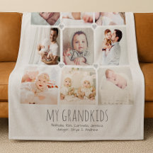 Couverture personnalisée pour grands-parents avec