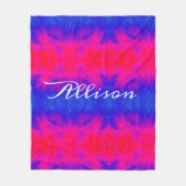 Polaire Couverture personnalisée psychédélique d'ouatine (Devant)