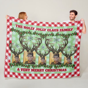 Polaire Couverture personnalisée "Rein Family" 5 photo en