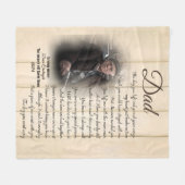 Polaire Couverture photo commémorative personnalisée pour (Devant (Horizontal))